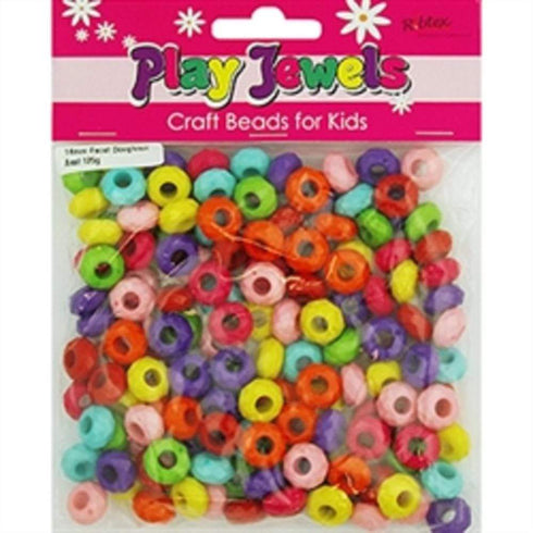 AussieSuperStore Jewellery Making Supplies Plastic Faceted Donut 14mm Beads Plastic Faceted Donut 14mm Beads | Jewellery Making Beads | Jewellery Making Supplies 9323823202255 PJV18012